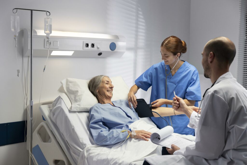 mage pour assurance hospitalisation femme se faisant hospitaliser